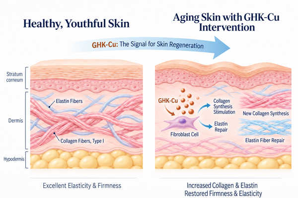 Copper Peptides and Collagen: GHK-Cu, Skin Structure and Elasticity