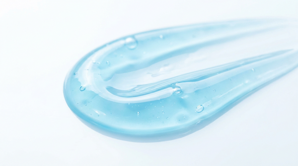 Macro texture of koppā GHK-Cu blue copper peptide gel