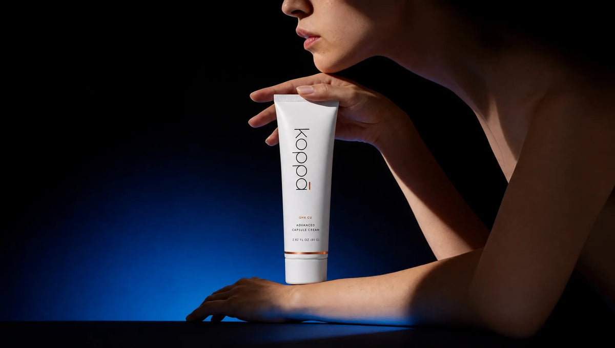 GHK-Cu moisturizer by Koppā Beauty, copper peptide skincare