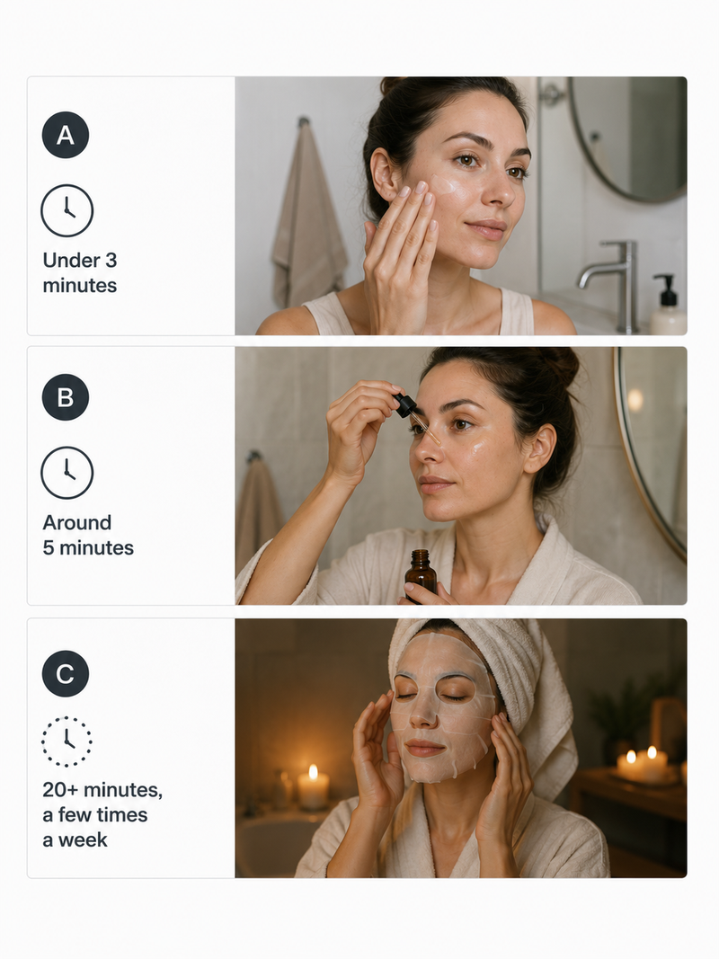 Current skincare routine — GHK-Cu copper peptide quiz