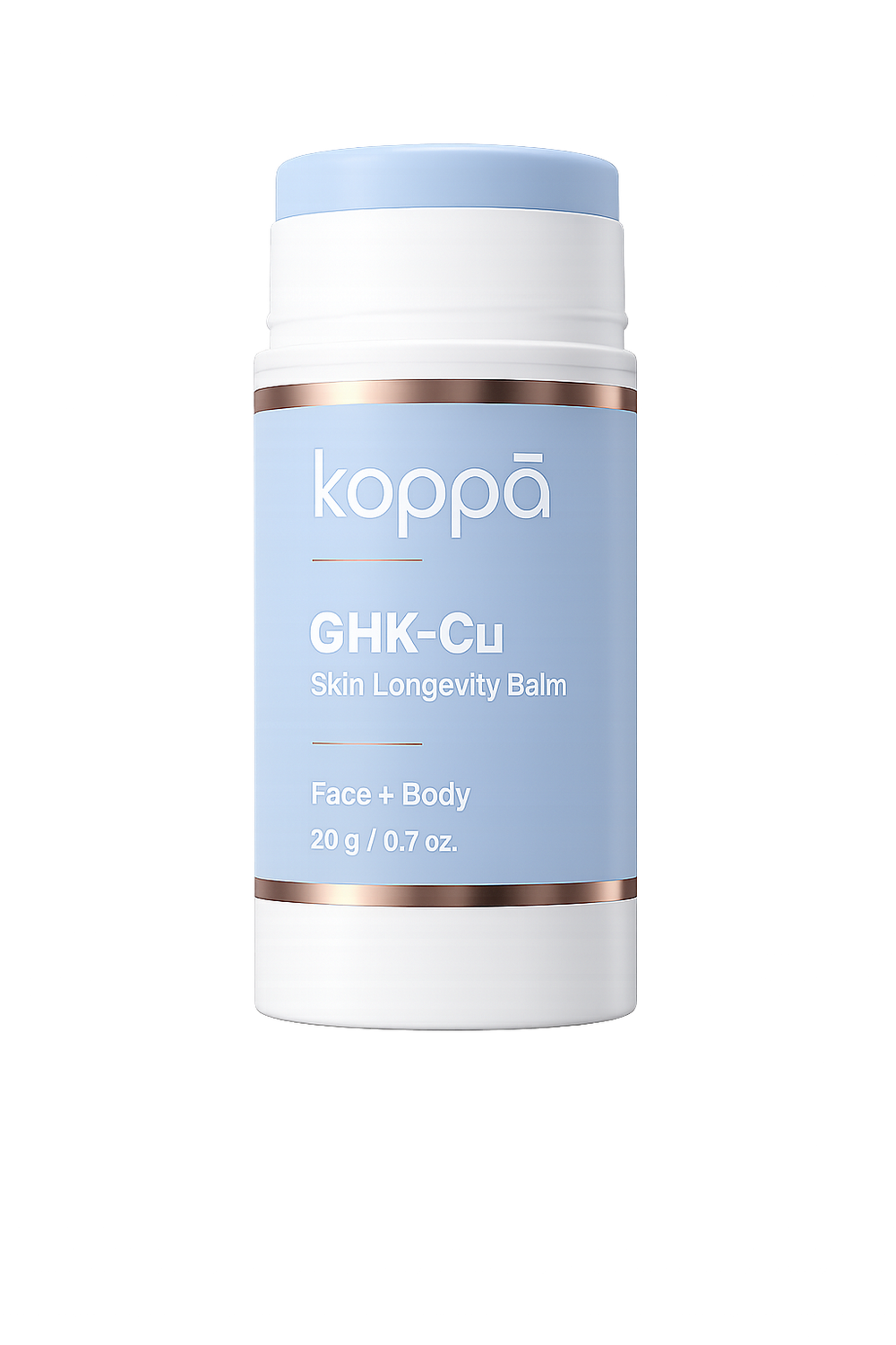 Koppā GHK-Cu Balm Stick — copper peptide stick for face and body