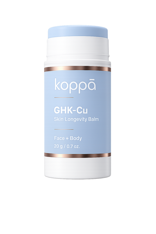 Koppā GHK-Cu Face + Body Peptide Balm Stick — clinical GHK-Cu copper peptide skincare