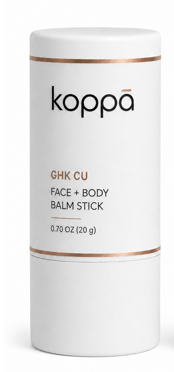 Koppā GHK-Cu Face + Body Balm Stick — Koppā GHK-Cu copper peptide skincare