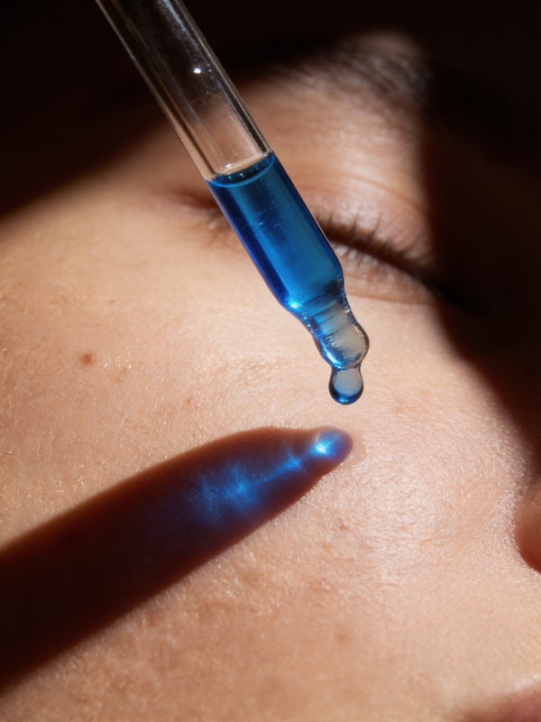 Koppā serum applied to skin