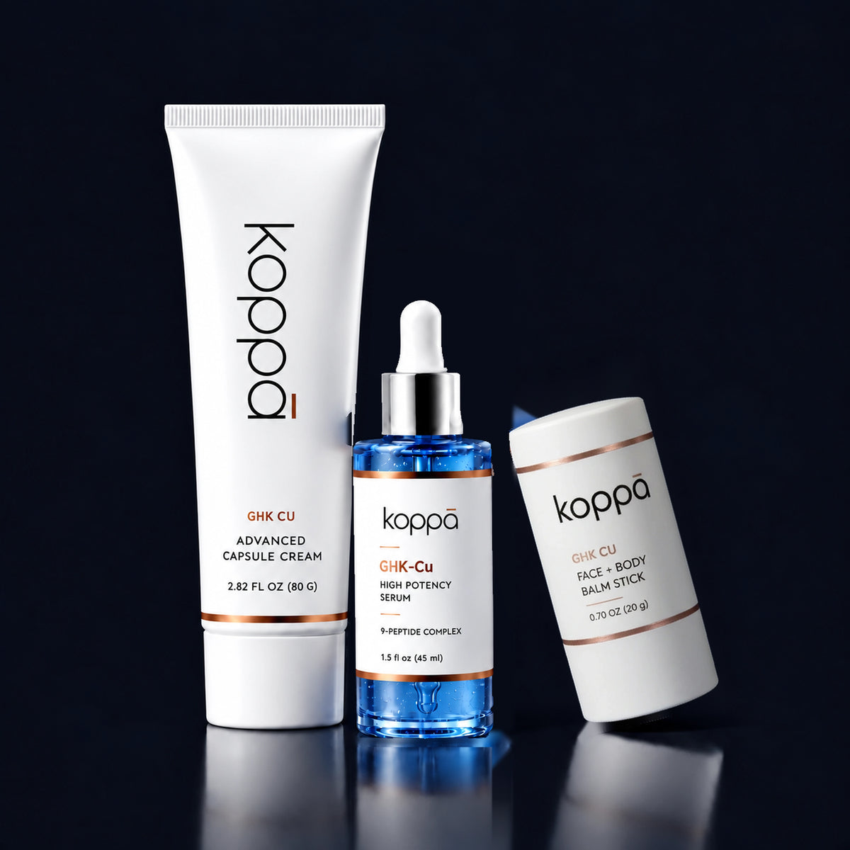 Koppā Beauty — GHK-Cu copper peptides for skin