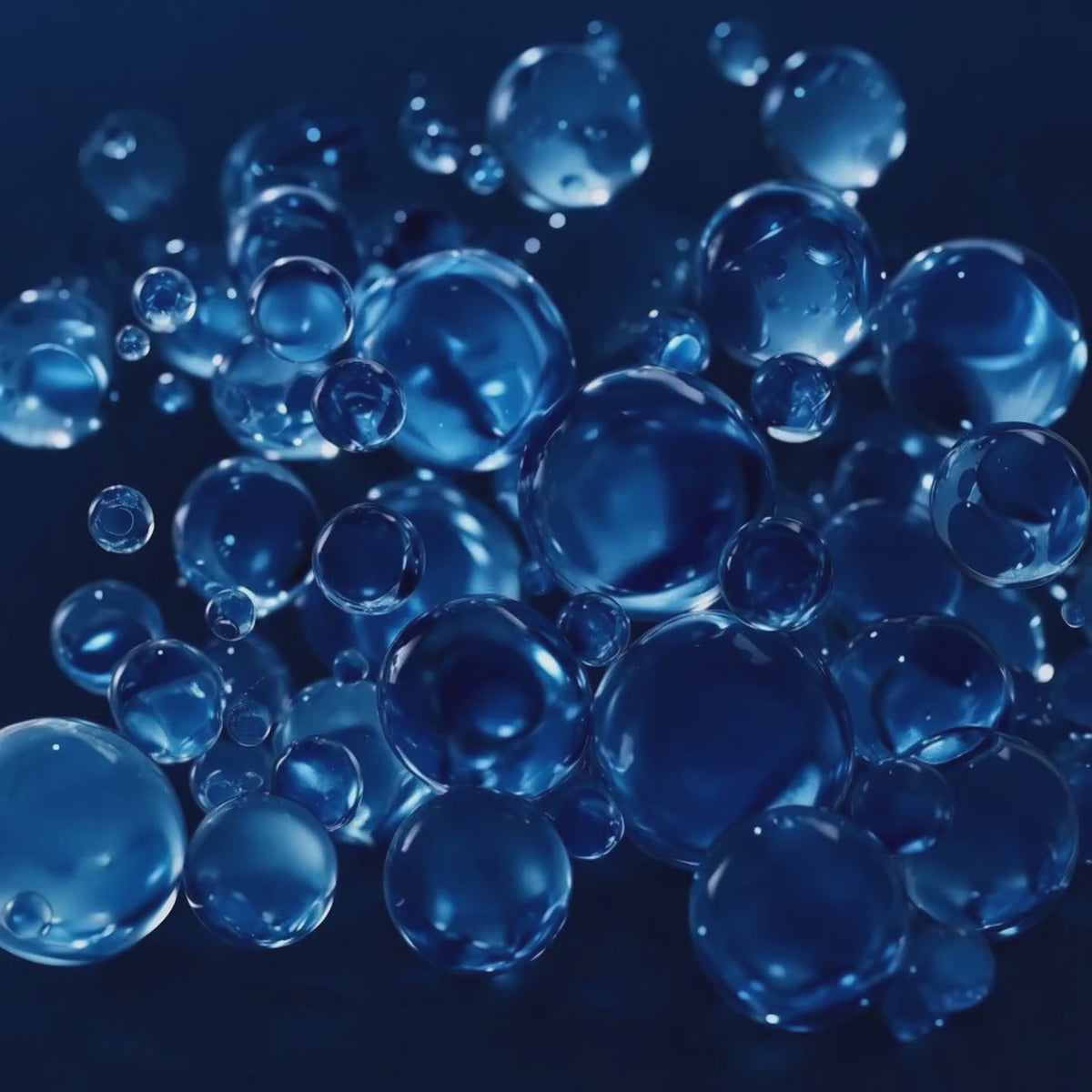 Blue molecular forms representing GHK-Cu
