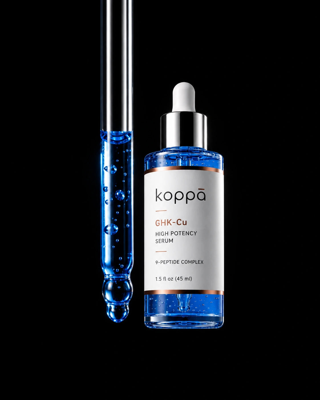 Koppā GHK-Cu serum — 2% copper peptide serum for face