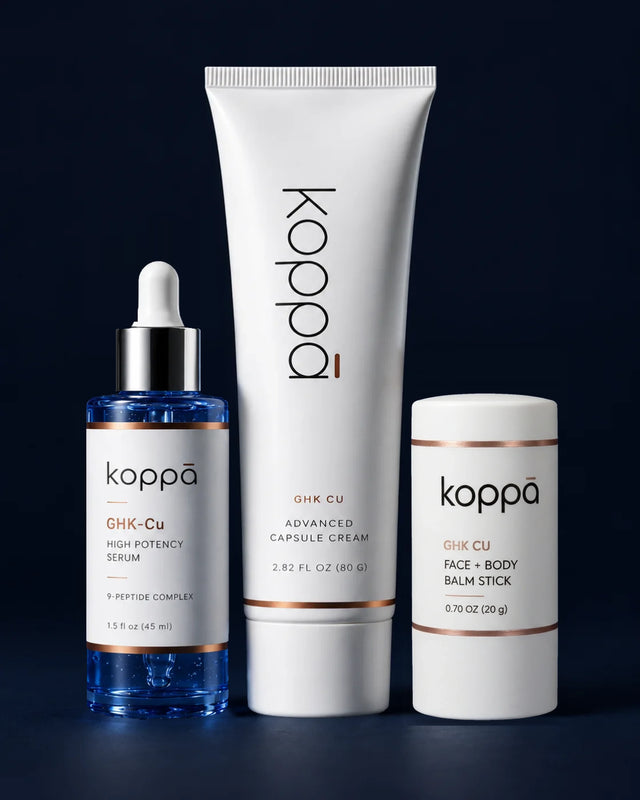 The GHK-Cu Protocol: Copper Peptide Serum, Cream + Balm Set